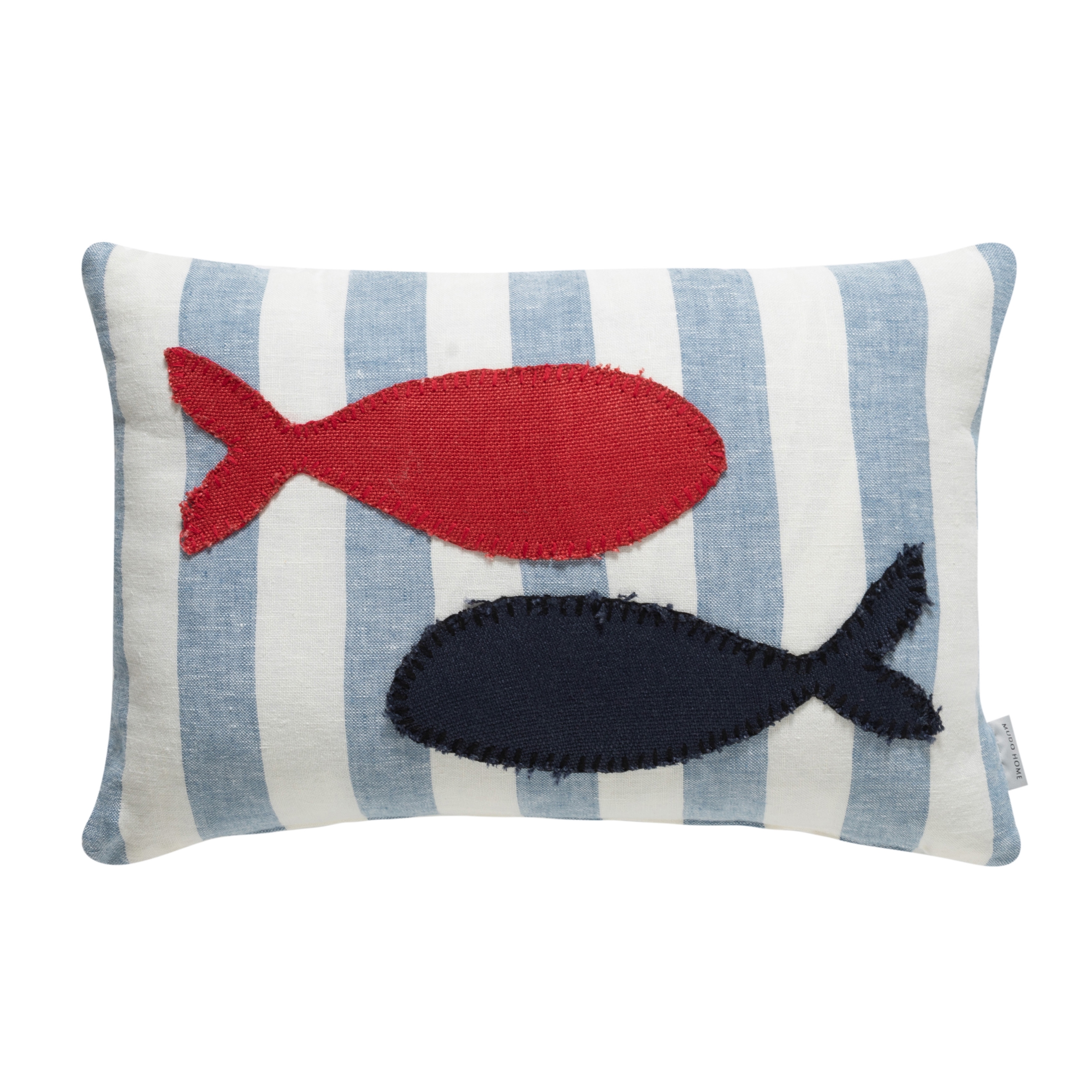 TWIN FISH ÇİZGİLİ KIRLENT LACİVERT 35X50