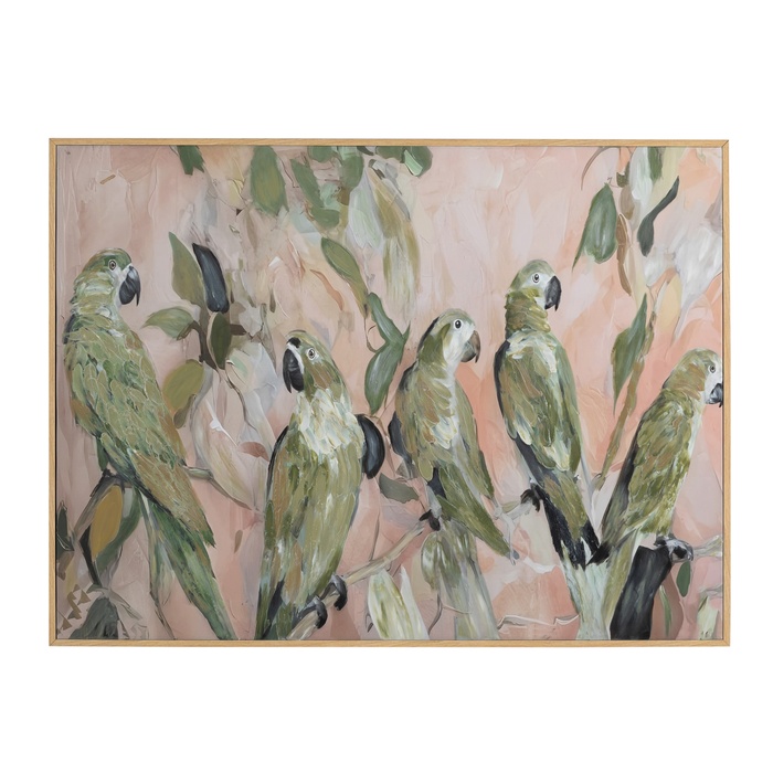 TUTIA ÇERÇEVELİ YAĞLIBOYA TABLO 90X120 CM