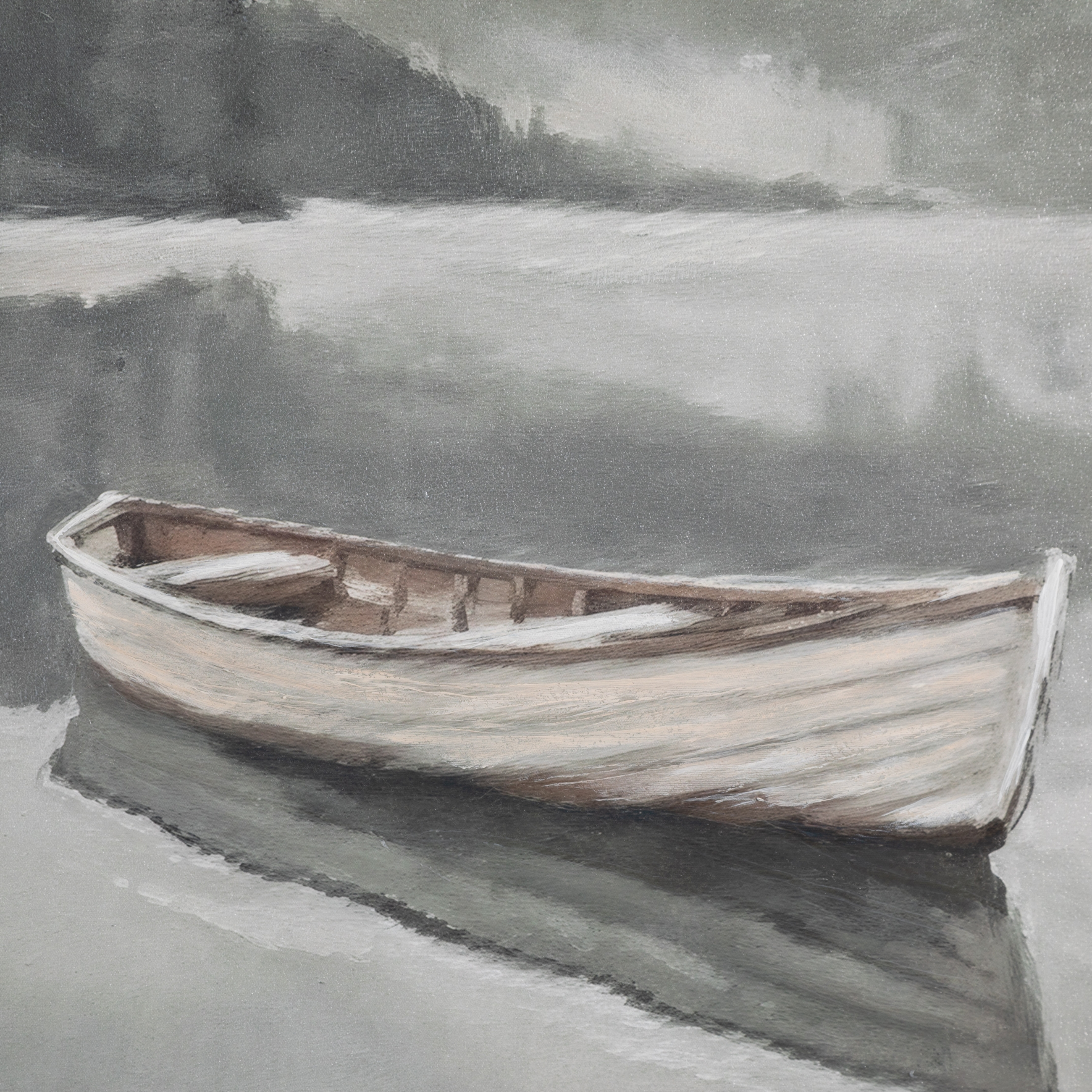 QUIET SHORE ÇERÇEVELİ YAĞLIBOYA TABLO 100X100 CM