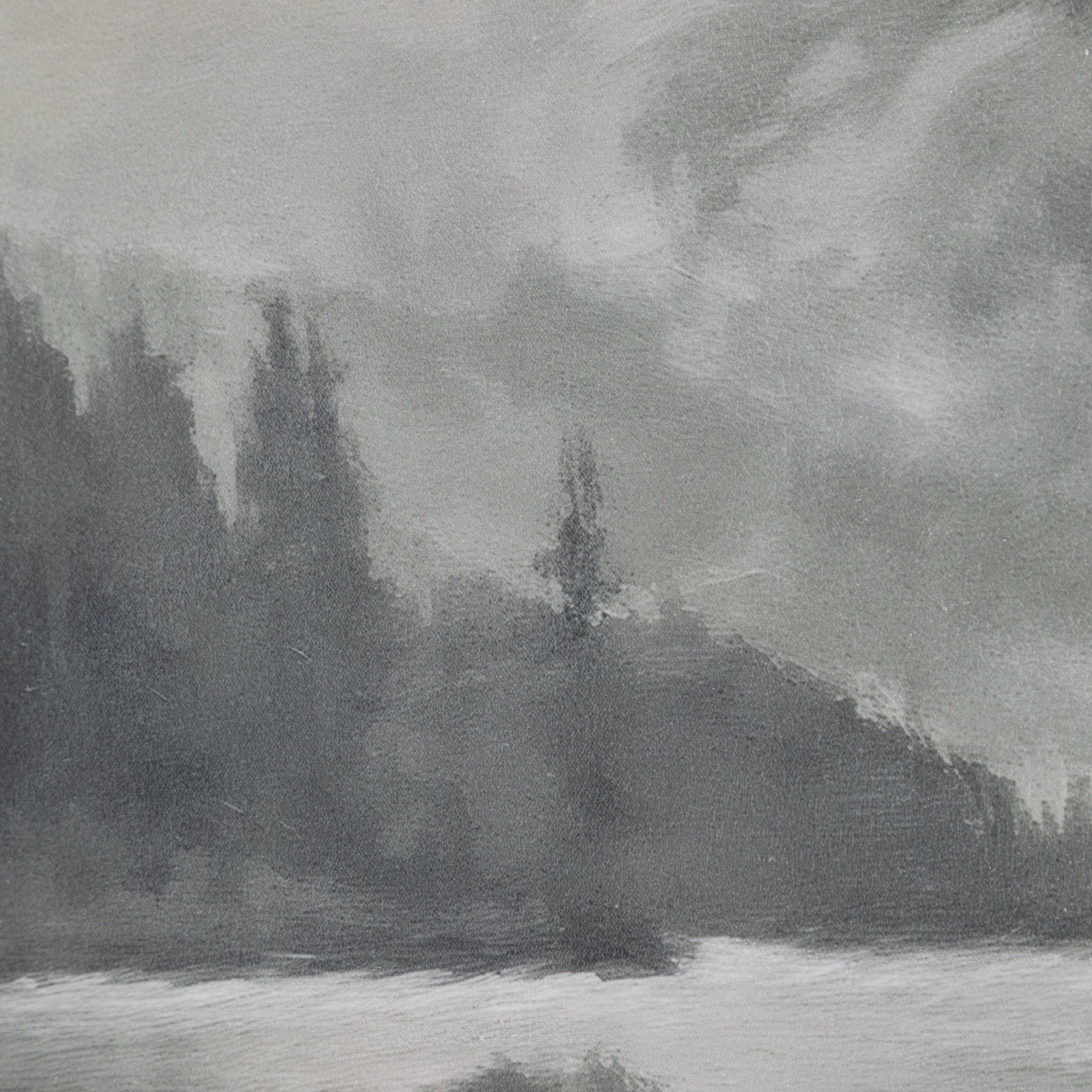 QUIET SHORE ÇERÇEVELİ YAĞLIBOYA TABLO 100X100 CM