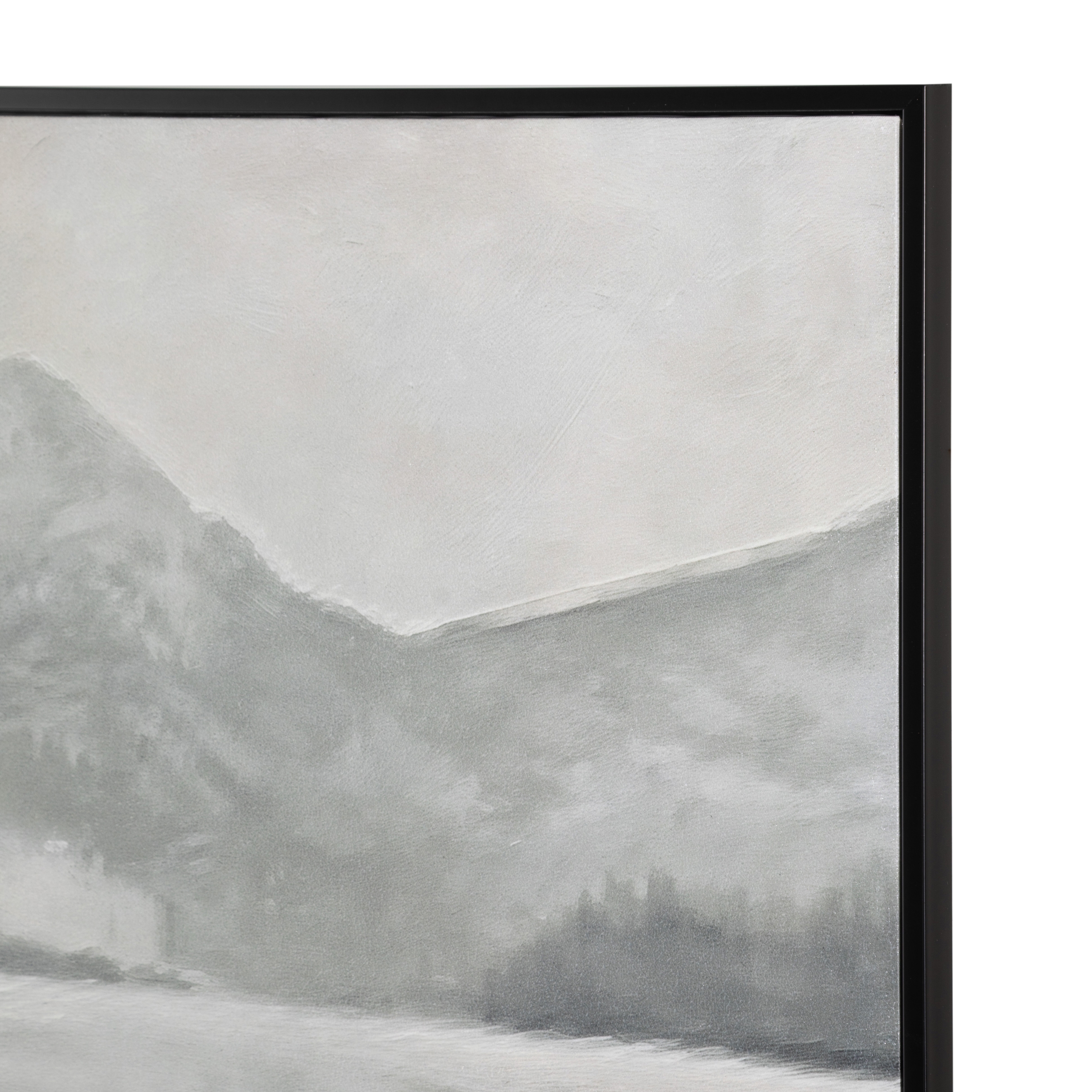 QUIET SHORE ÇERÇEVELİ YAĞLIBOYA TABLO 100X100 CM