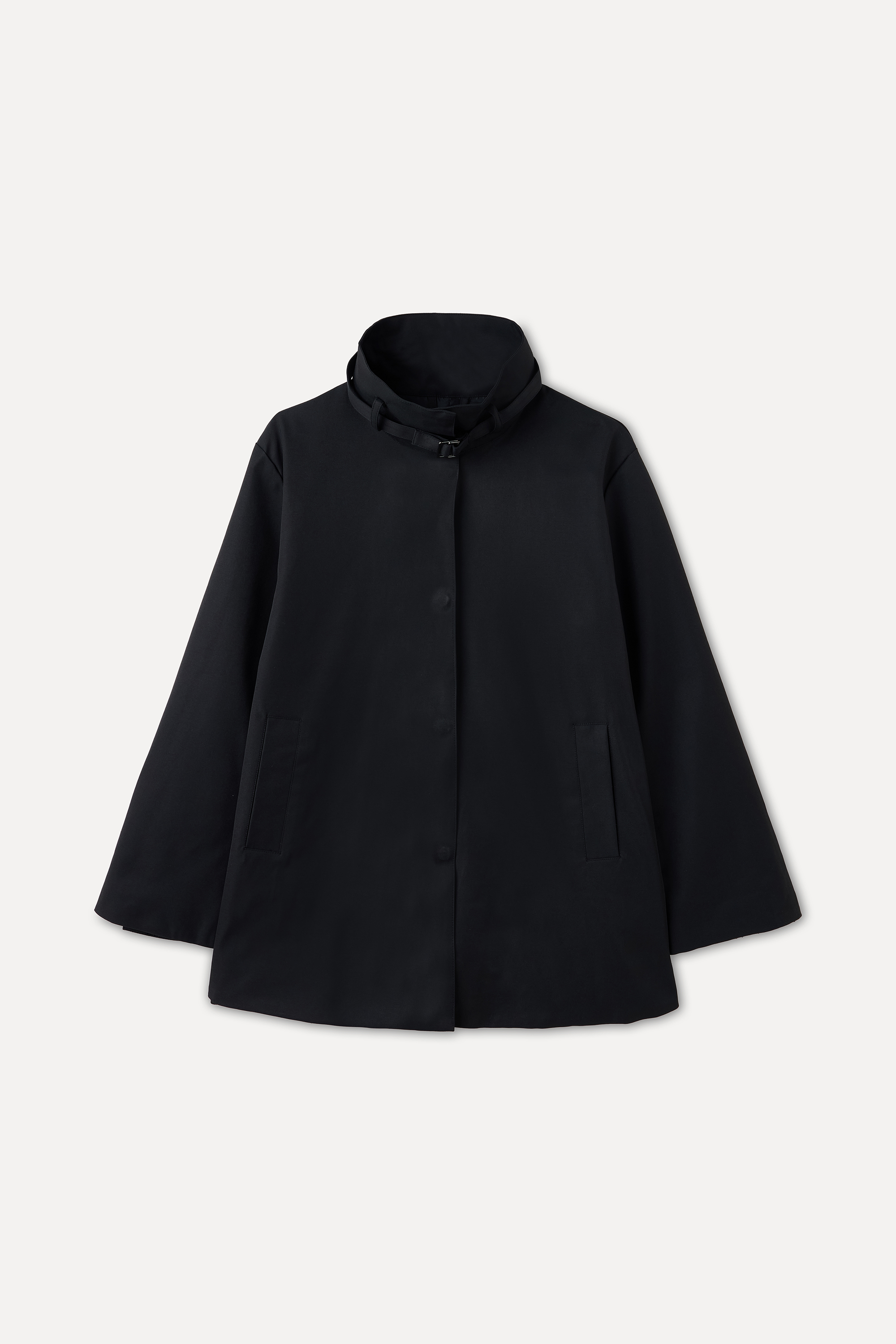 KEMERLİ DİK YAKA YAĞMURLUK