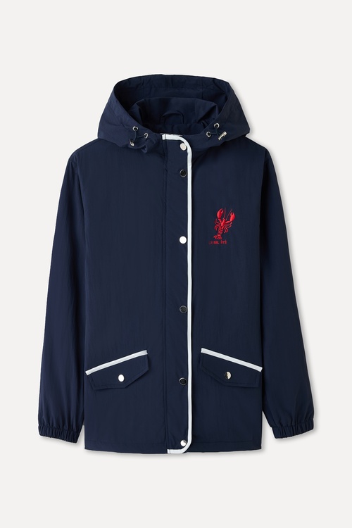  NAKIŞLI KAPÜŞONLU YAĞMURLUK