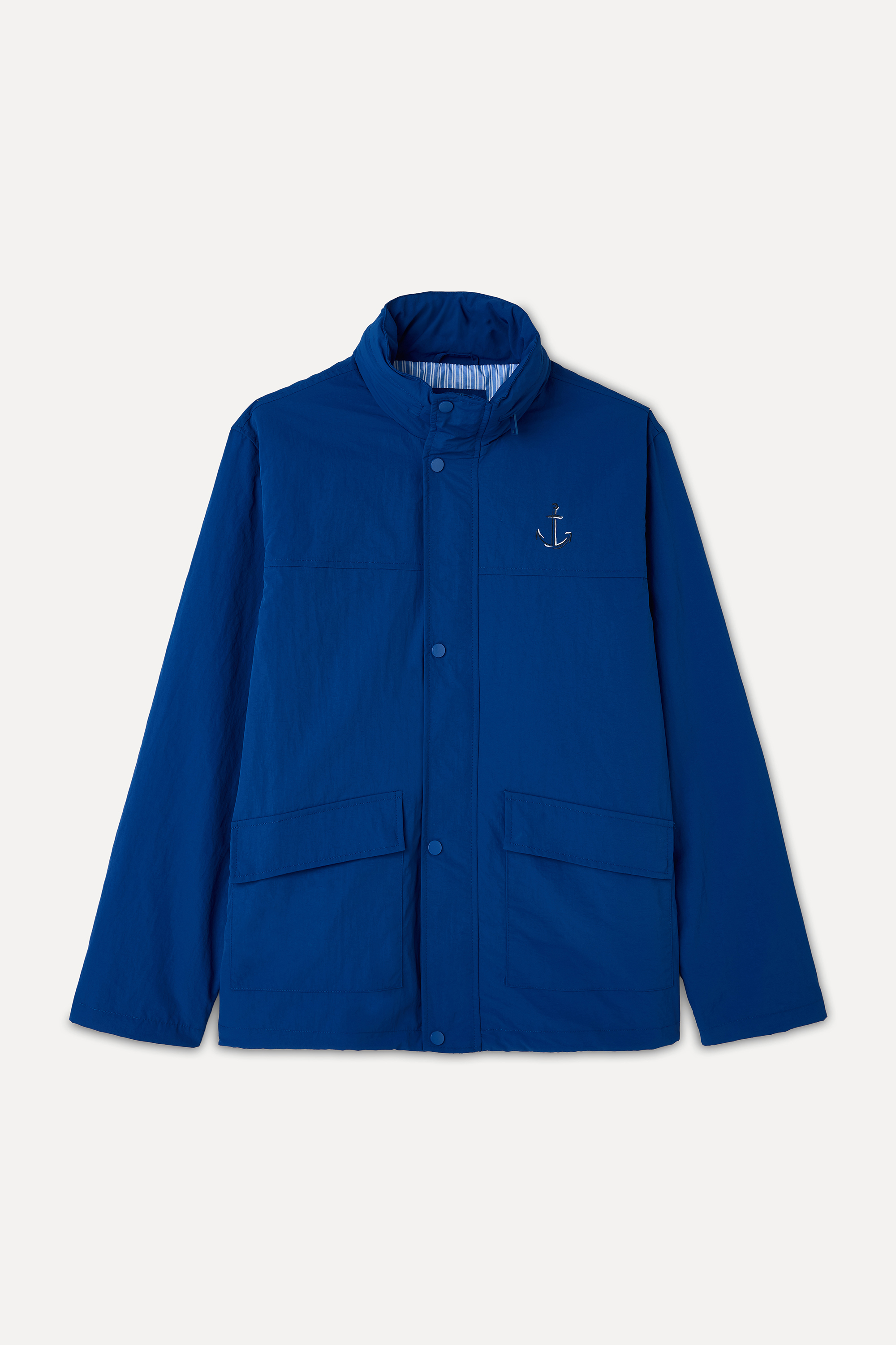 NAKIŞLI GİZLİ KAPÜŞONLU YAĞMURLUK