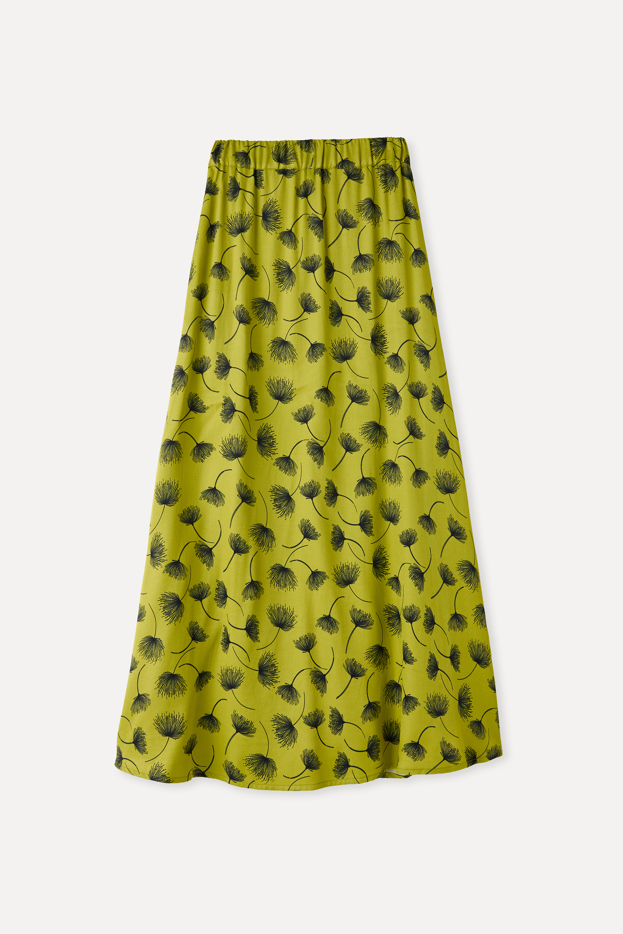 DESENLİ YIRTMAÇLI A FORM MİDİ ETEK