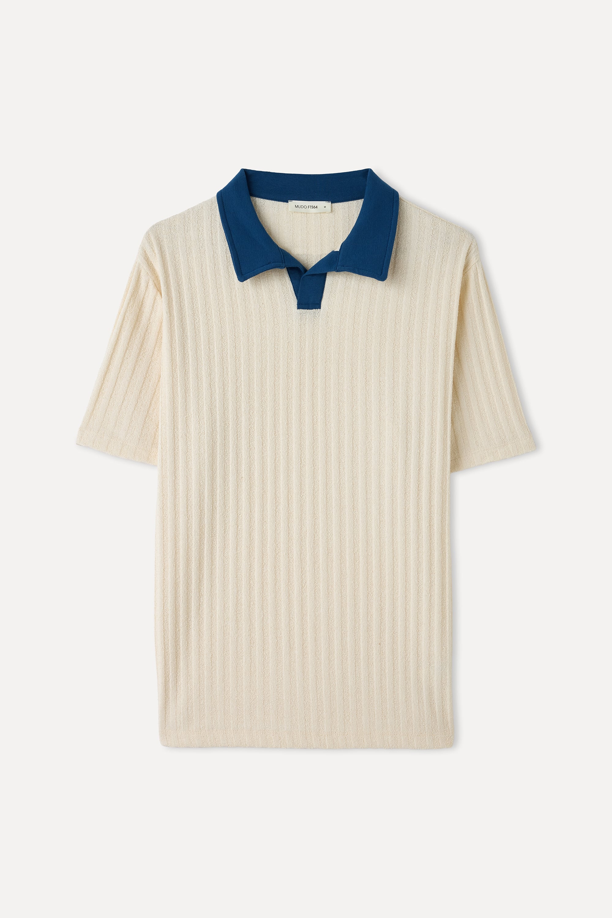 POLO YAKA TEKSTÜRLÜ T-SHIRT