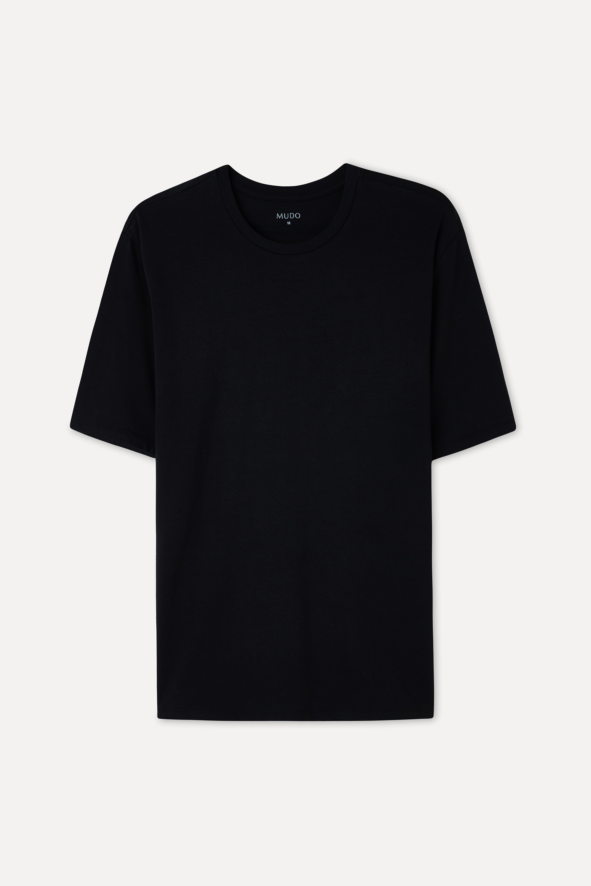 Erkek Siyah Bisiklet Yaka T-Shirt