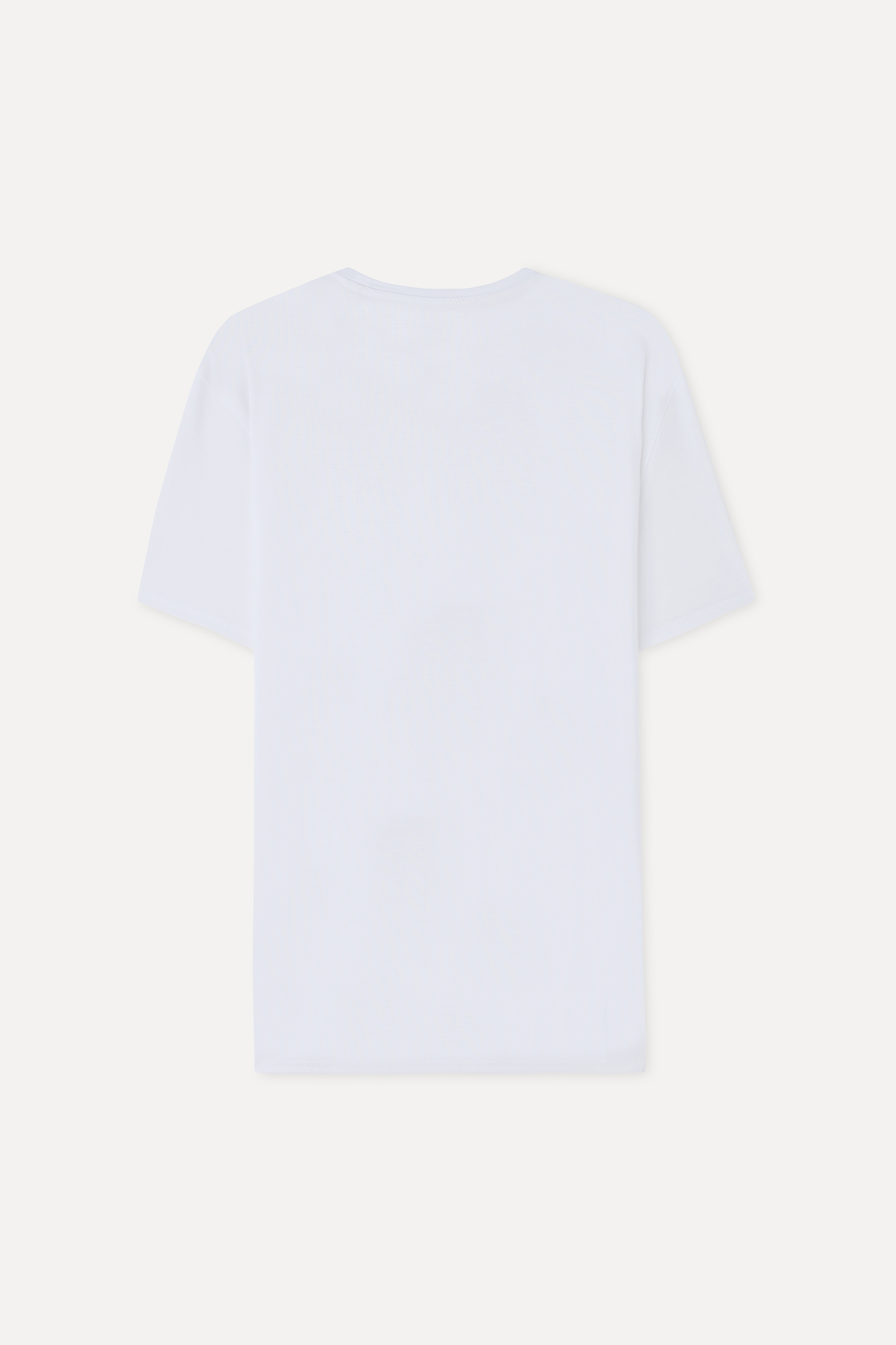 BASKILI BİSİKLET YAKA T-SHIRT