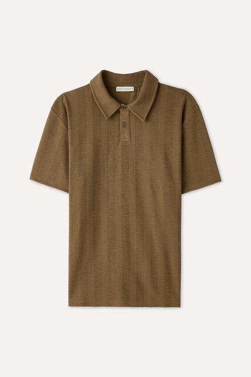  ÇİZGİLİ POLO YAKA T-SHIRT