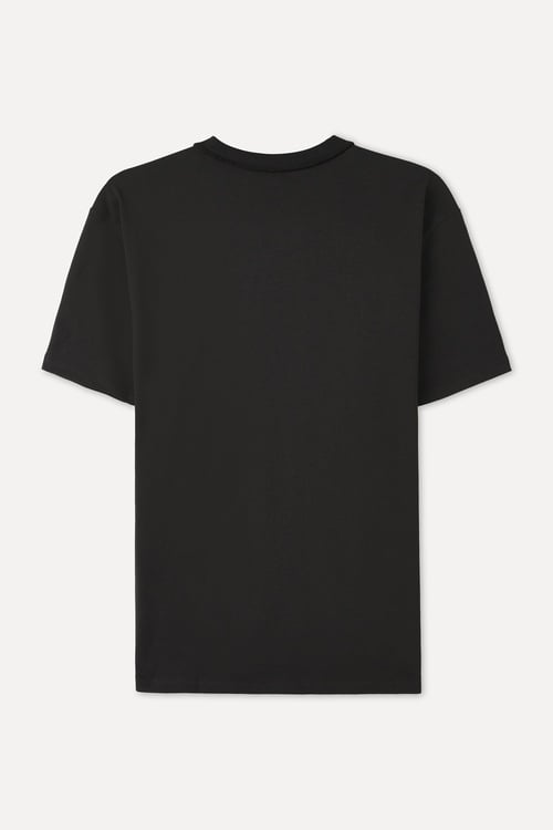 Erkek Kahverengi Loose Fit Bisiklet Yaka T-Shirt