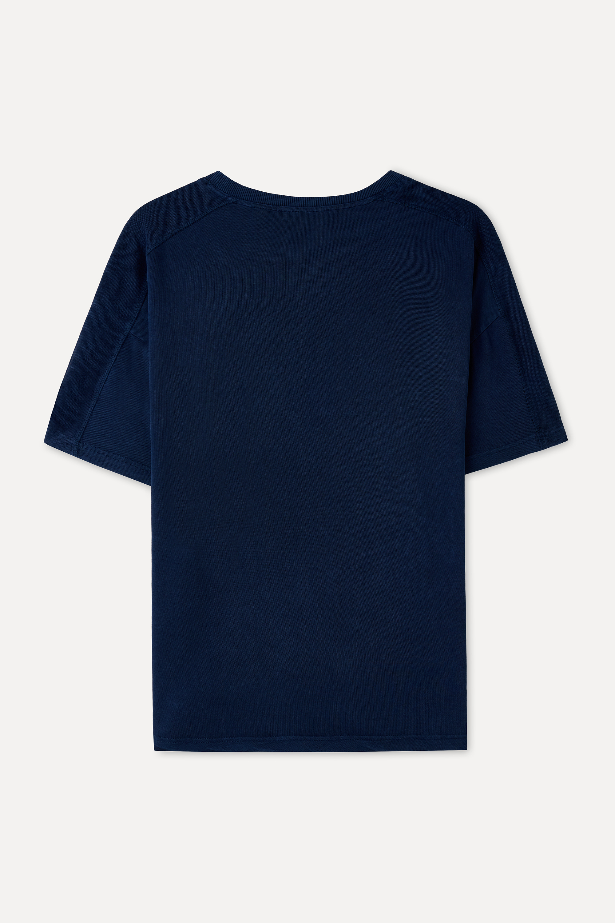 OVERSIZE BİSİKLET YAKA T-SHIRT