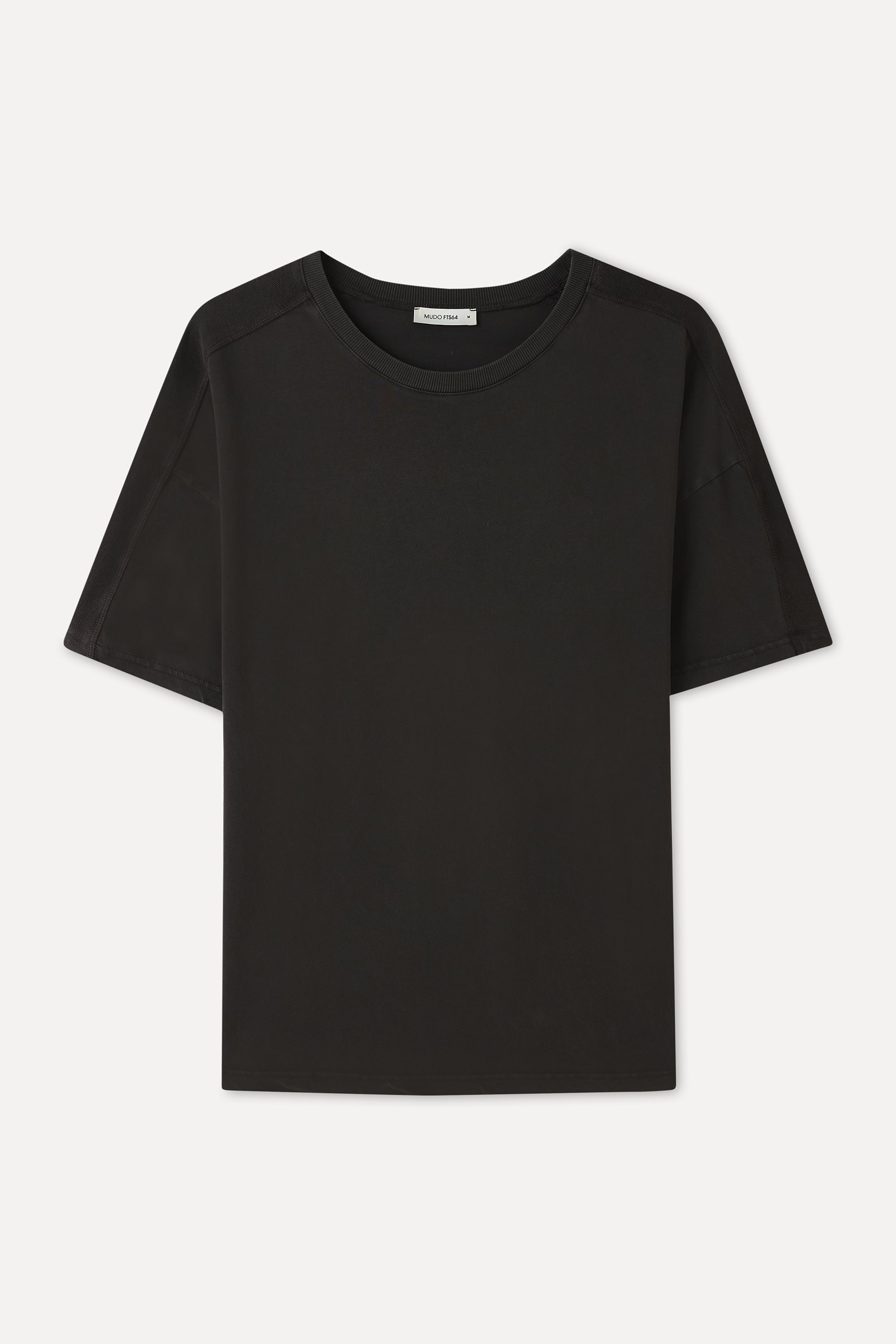 OVERSIZE BİSİKLET YAKA T-SHIRT