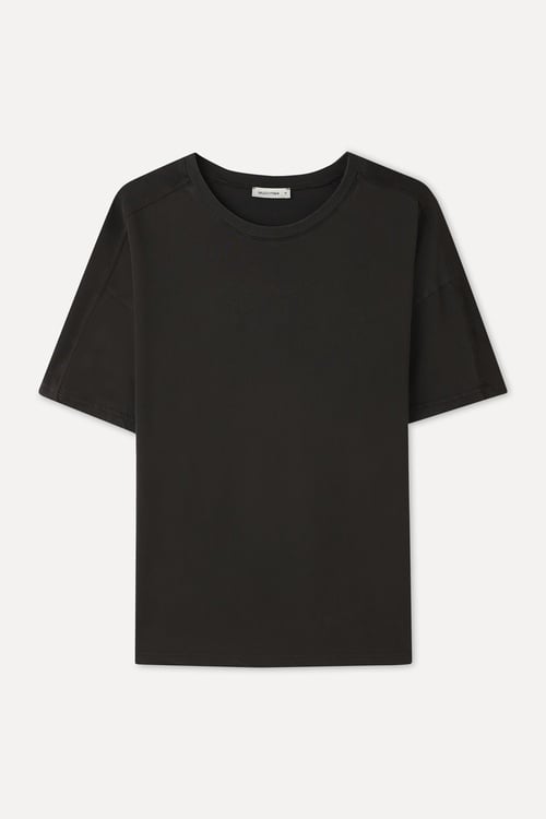 OVERSIZE BİSİKLET YAKA T-SHIRT