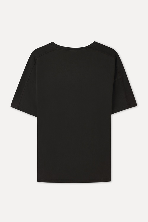  OVERSIZE BİSİKLET YAKA T-SHIRT