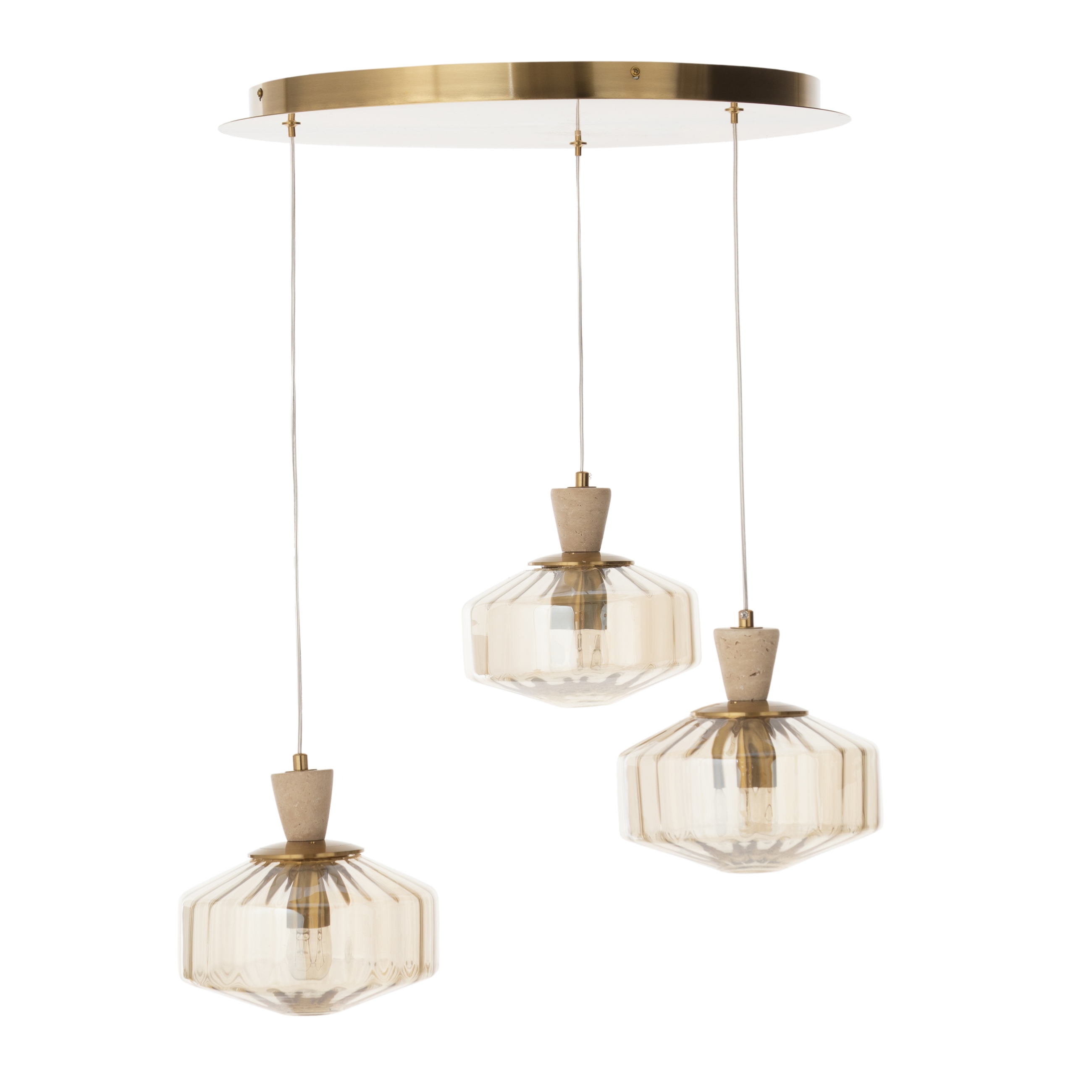 SOLIN 3LÜ SARKIT AVİZE 50X50X100 CM