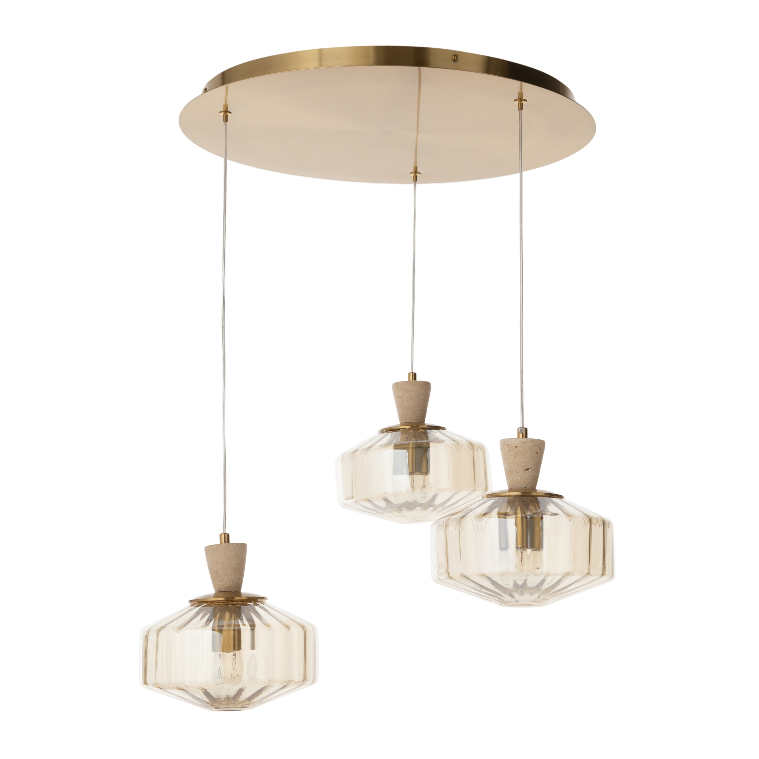 SOLIN 3LÜ SARKIT AVİZE 50X50X100 CM