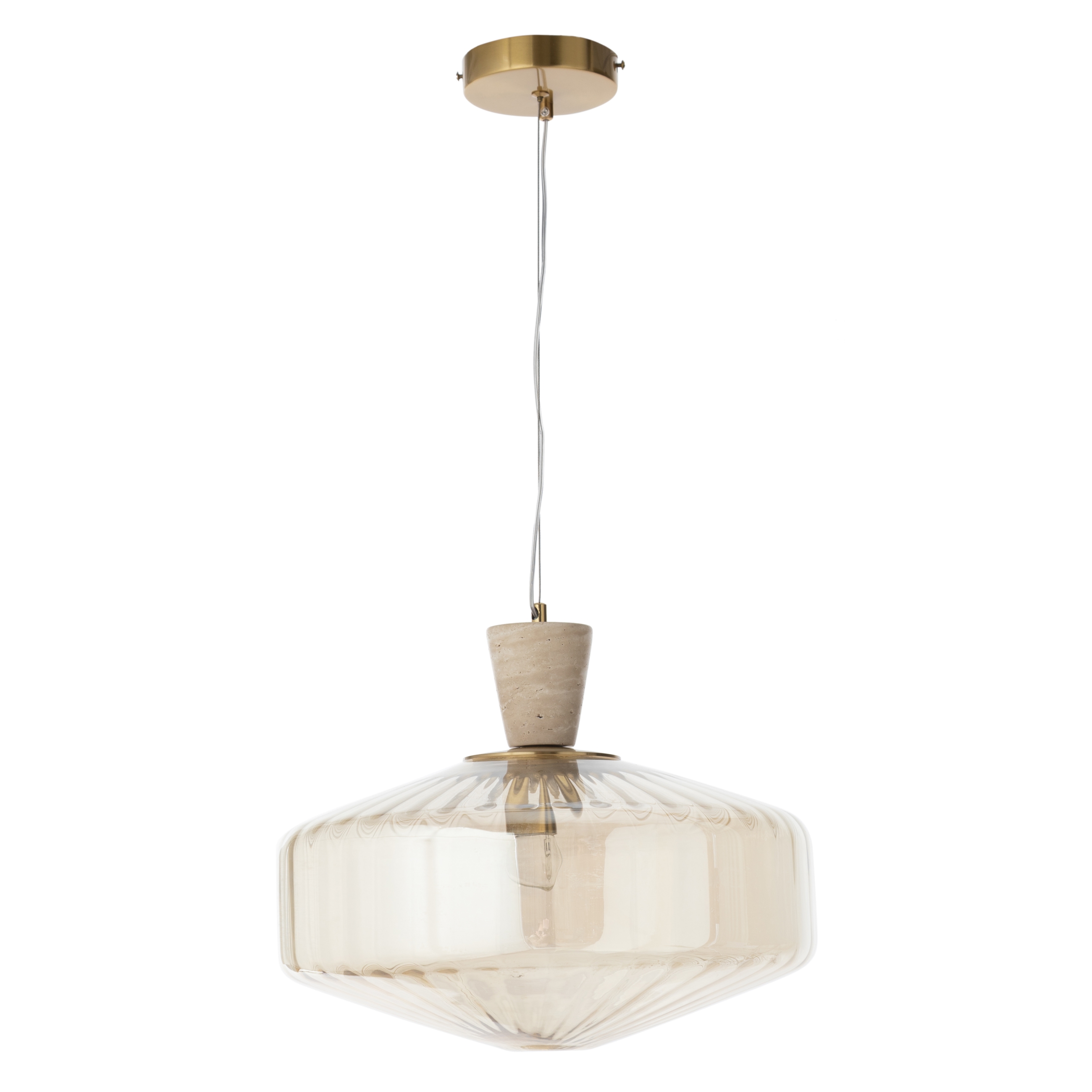 SOLIN TEKLİ SARKIT AVİZE 40X40X80 CM