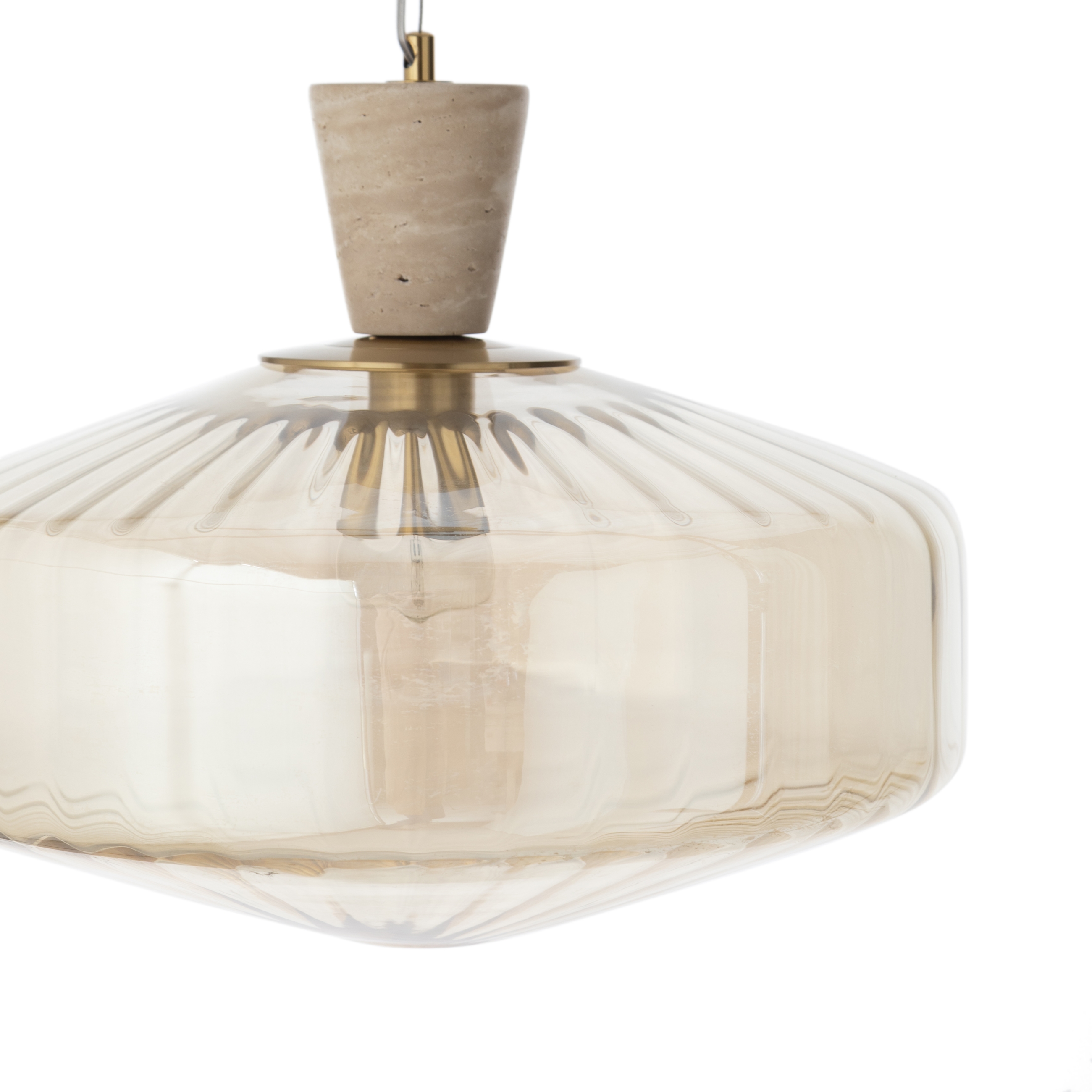 SOLIN TEKLİ SARKIT AVİZE 40X40X80 CM