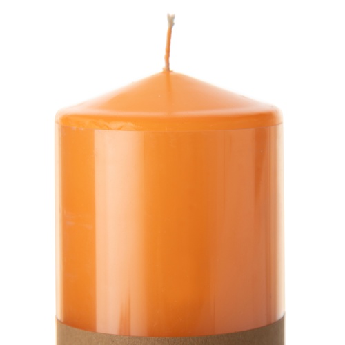 SÜTUN MUM TURUNCU 7X15CM