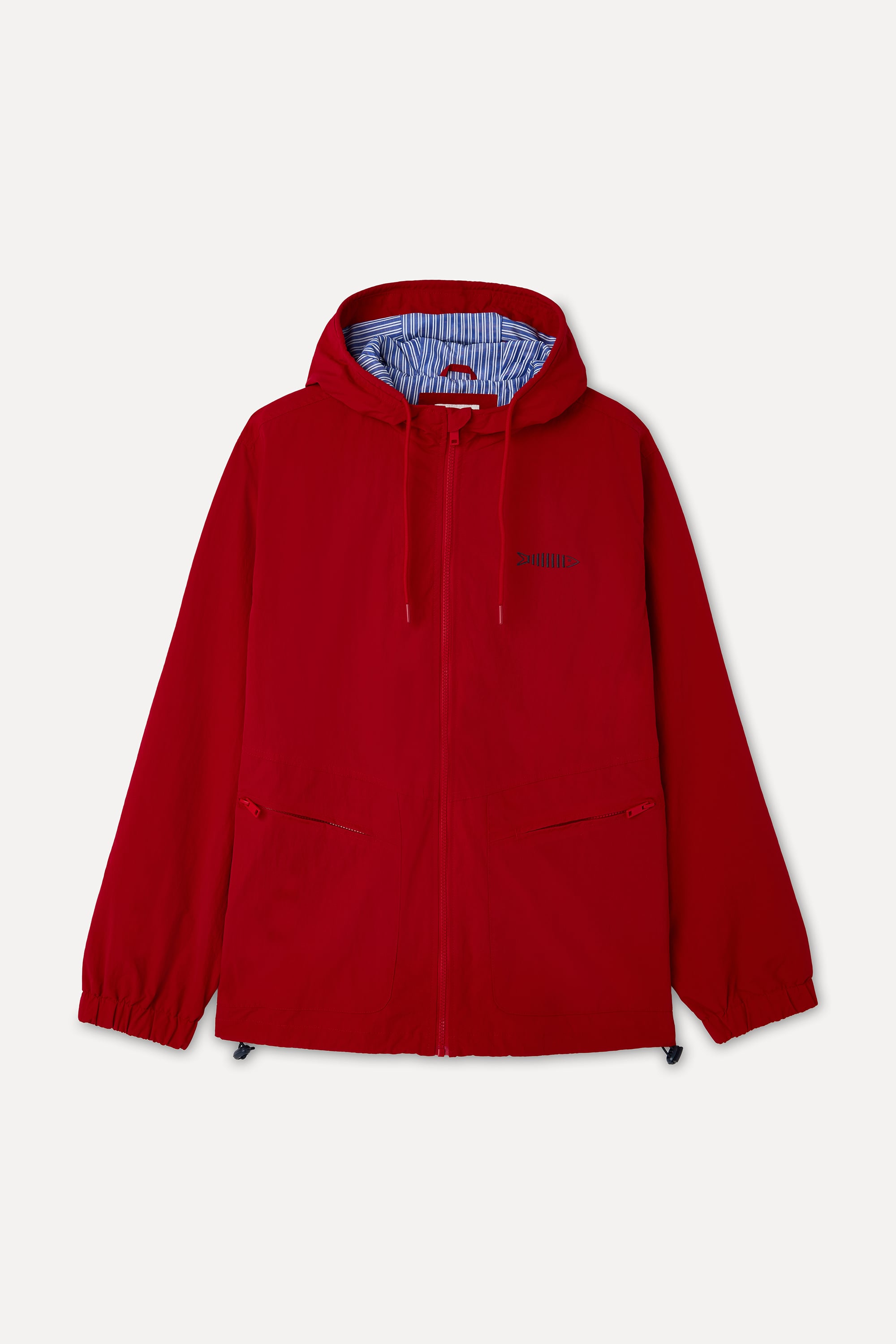 NAKIŞLI KAPÜŞONLU YAĞMURLUK