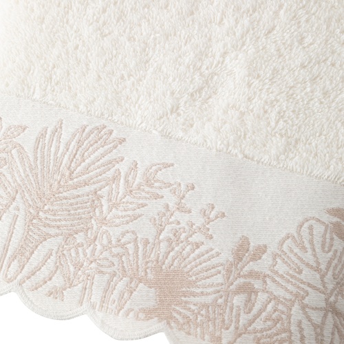 ELORA EKRU YÜZ HAVLUSU 50X80