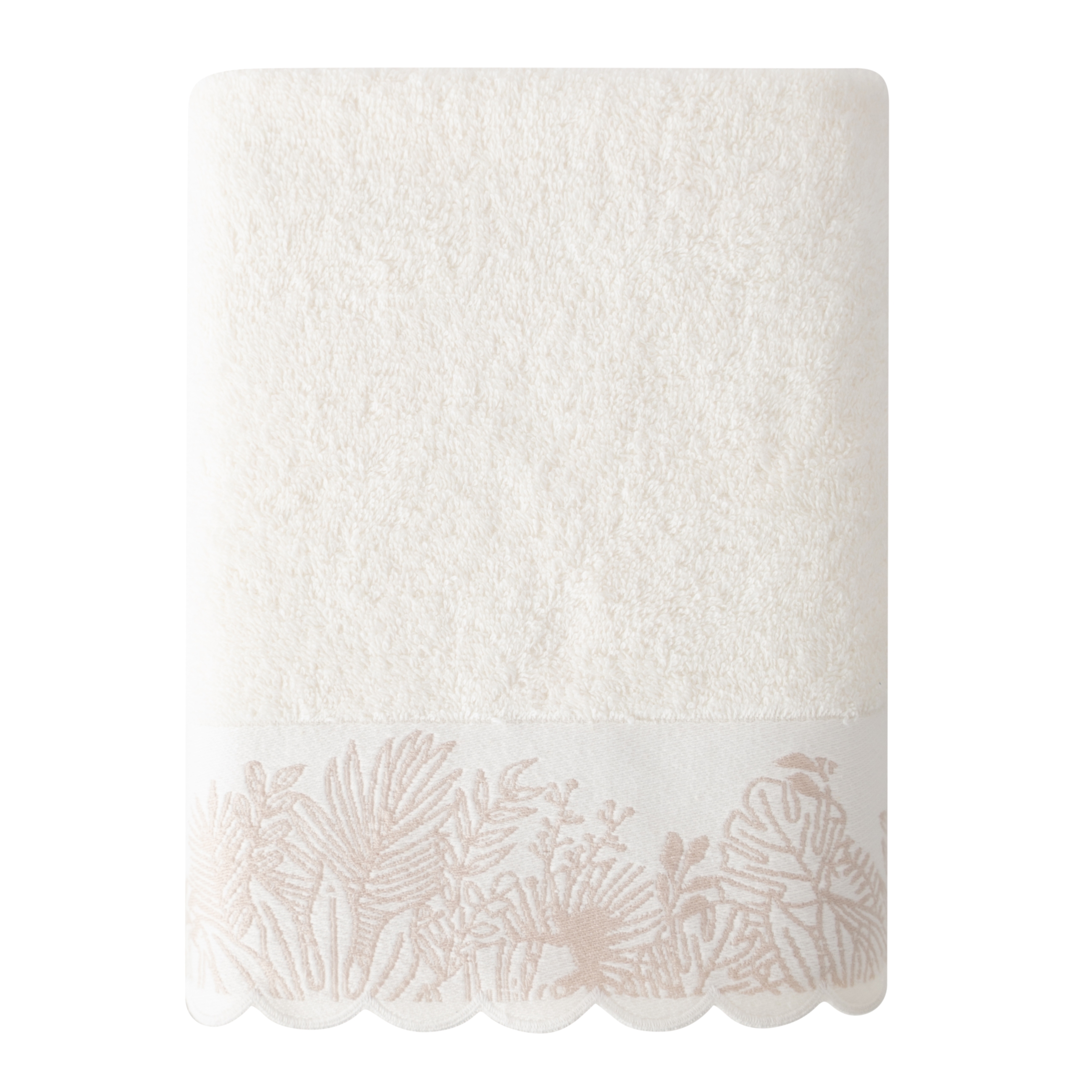 ELORA EKRU YÜZ HAVLUSU 50X80