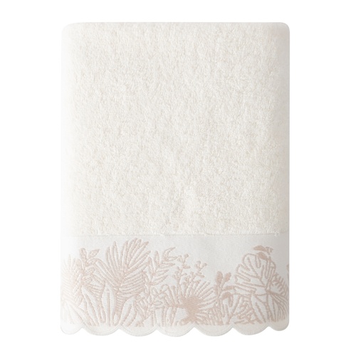 ELORA EKRU YÜZ HAVLUSU 50X80