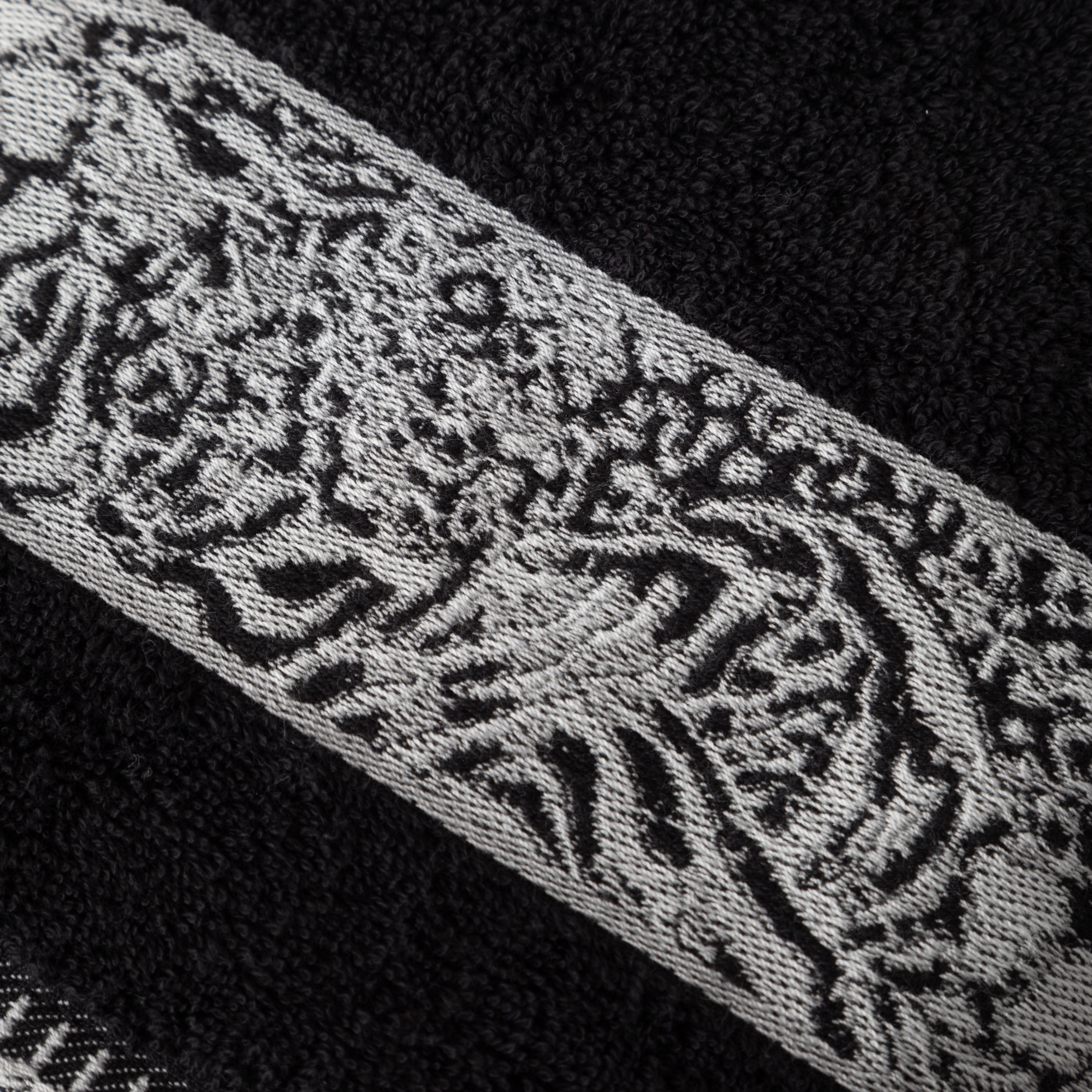 WILD SİYAH YÜZ HAVLUSU 50X80