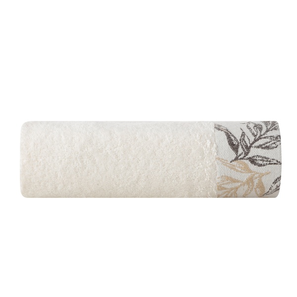 Mudo Home  Mona Ekru Leaf Yüz Havlusu 50X80