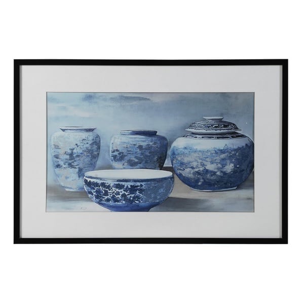 Mudo Concept Blue Veil Çerçeveli Yağliboya Tablo 63X93 Cm