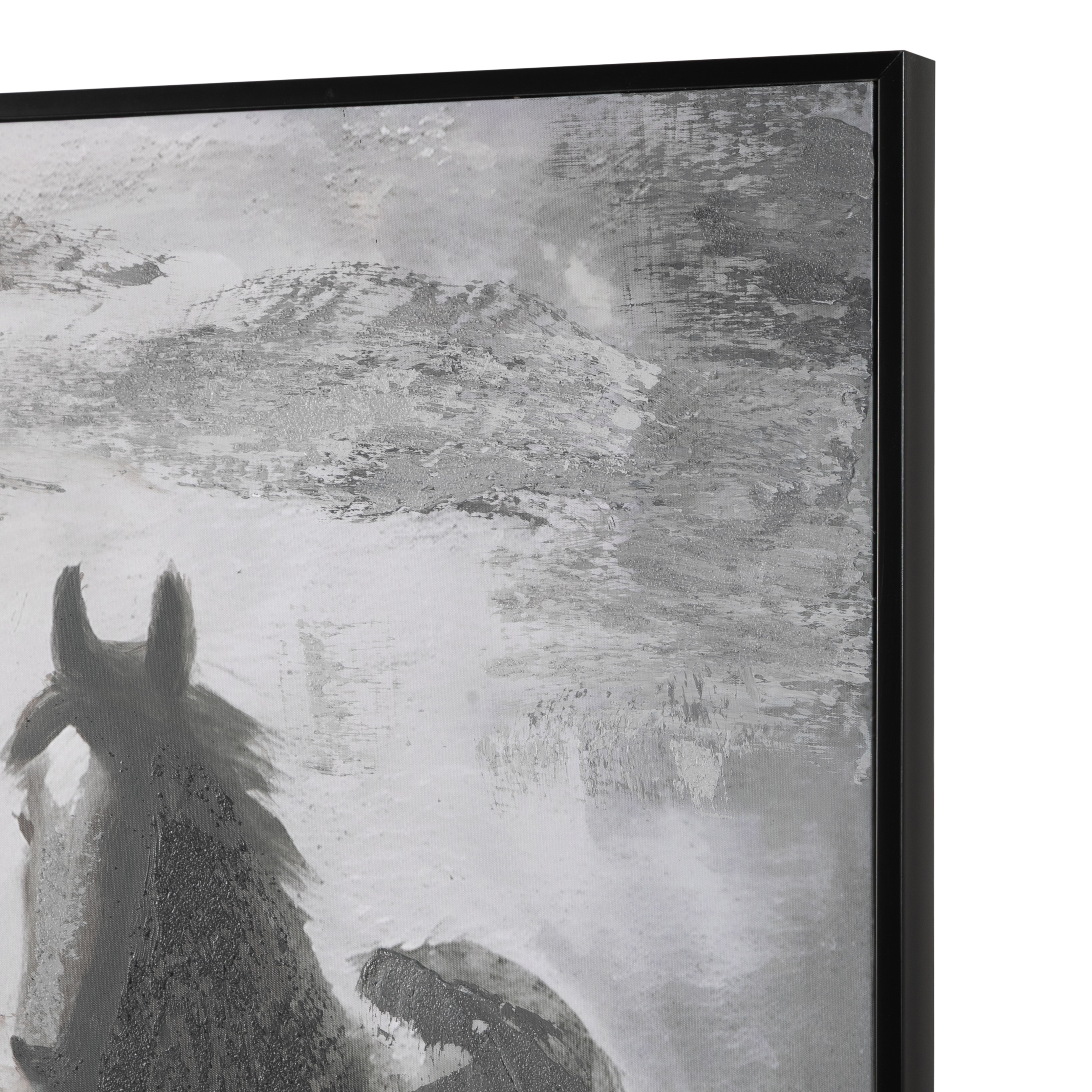 STALLIONS ÇERÇEVELİ YAĞLIBOYA TABLO 100X150 CM