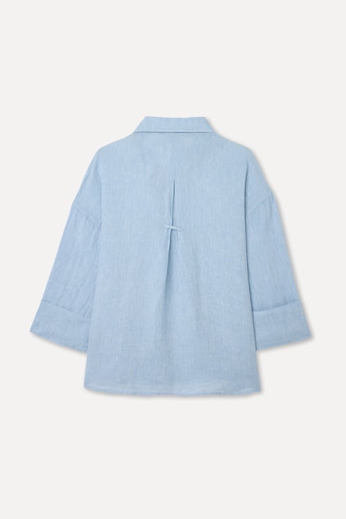 OVERSIZE KETEN GÖMLEK