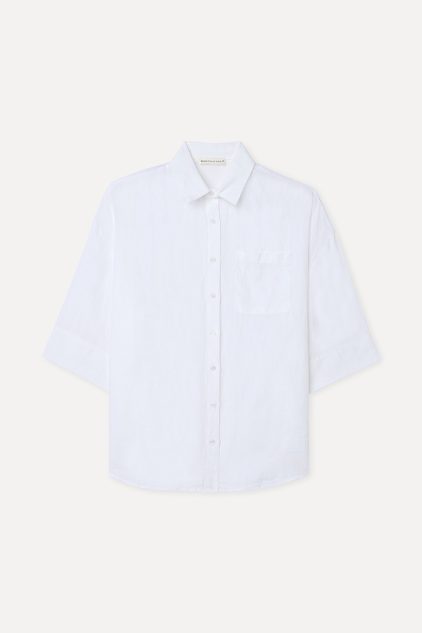 3/4 KOL KETEN GÖMLEK