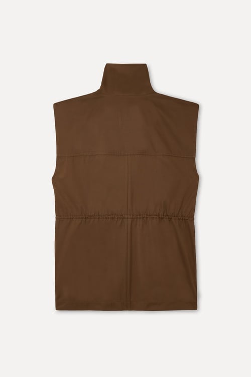 DİK YAKA ÇOK CEPLİ YELEK