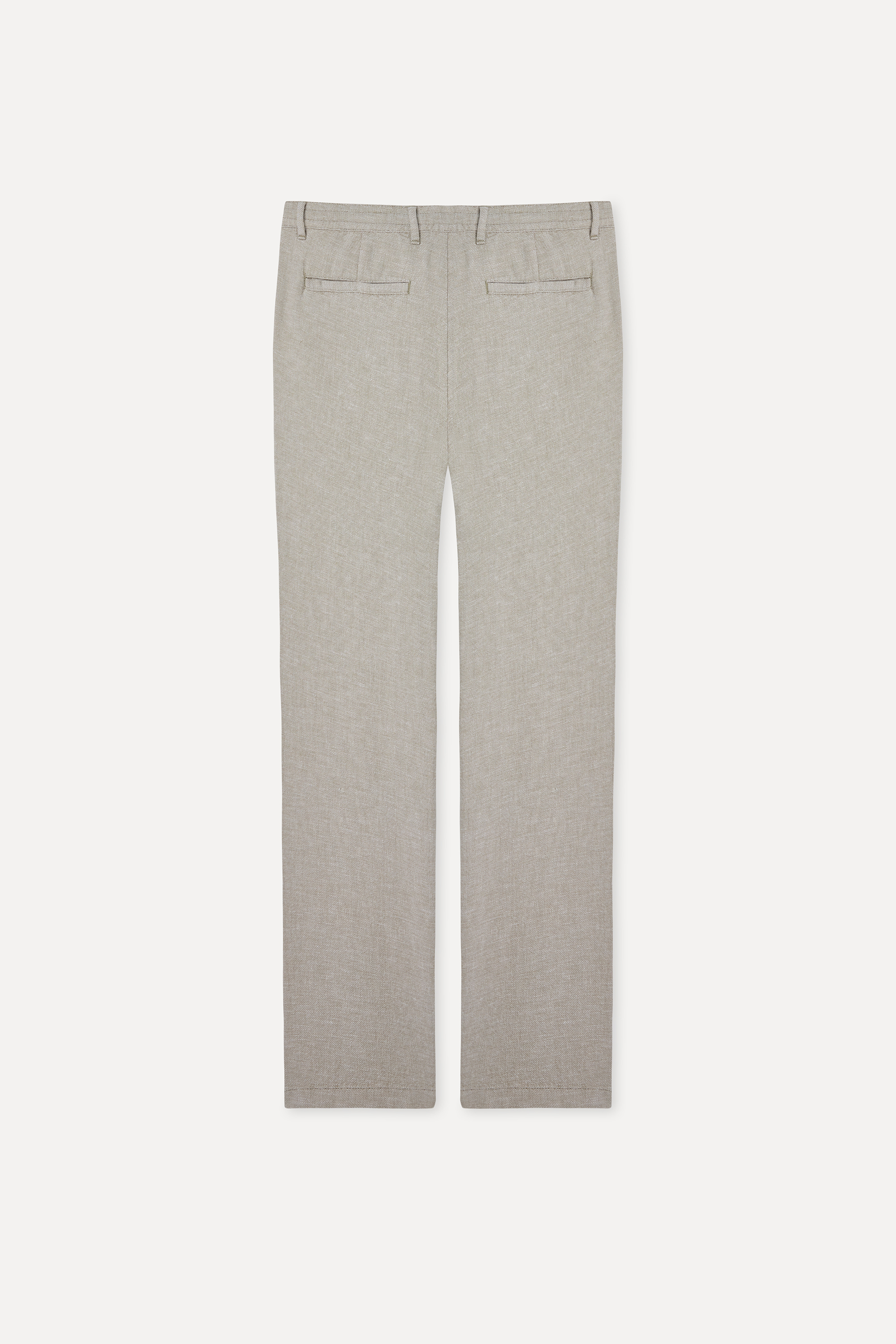 TEKSTÜRLÜ SLIM STRAIGHT FIT PANTOLON