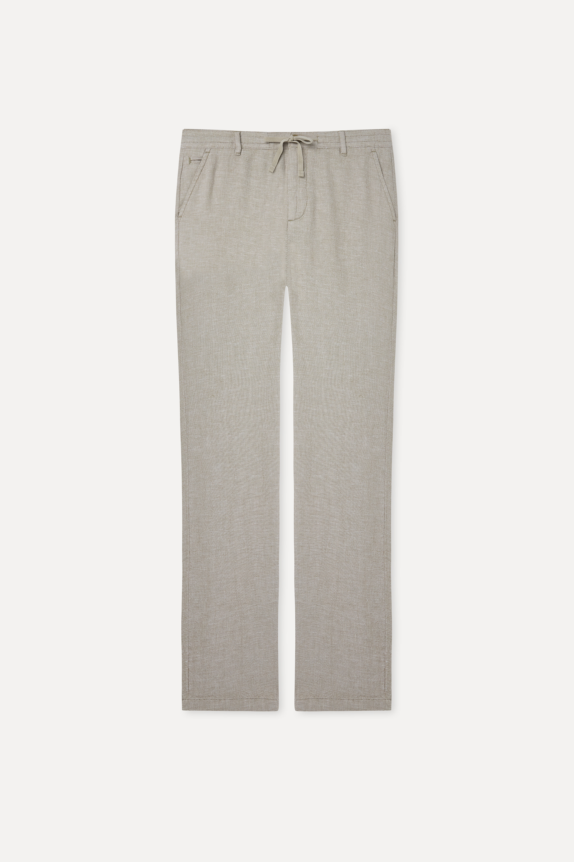 TEKSTÜRLÜ SLIM STRAIGHT FIT PANTOLON