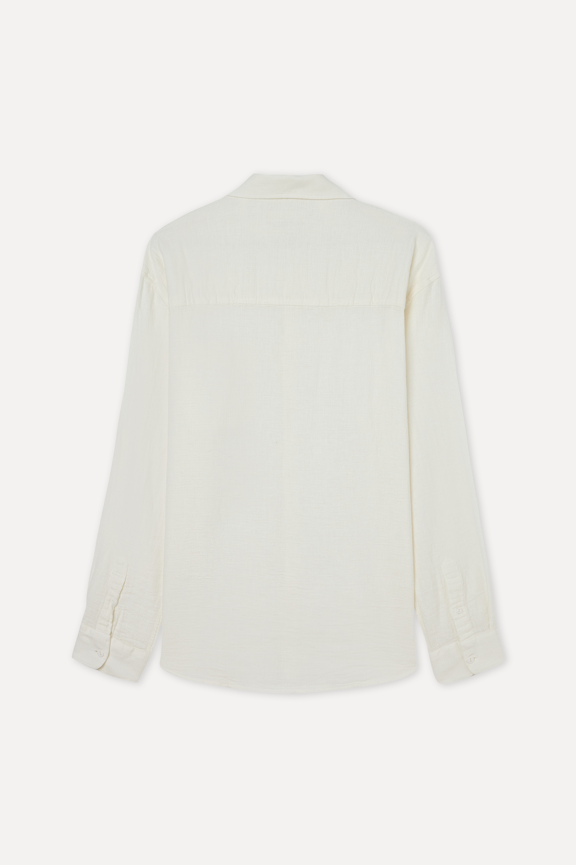 COMFORT FIT KETEN KARIŞIMLI UZUN KOLLU GÖMLEK