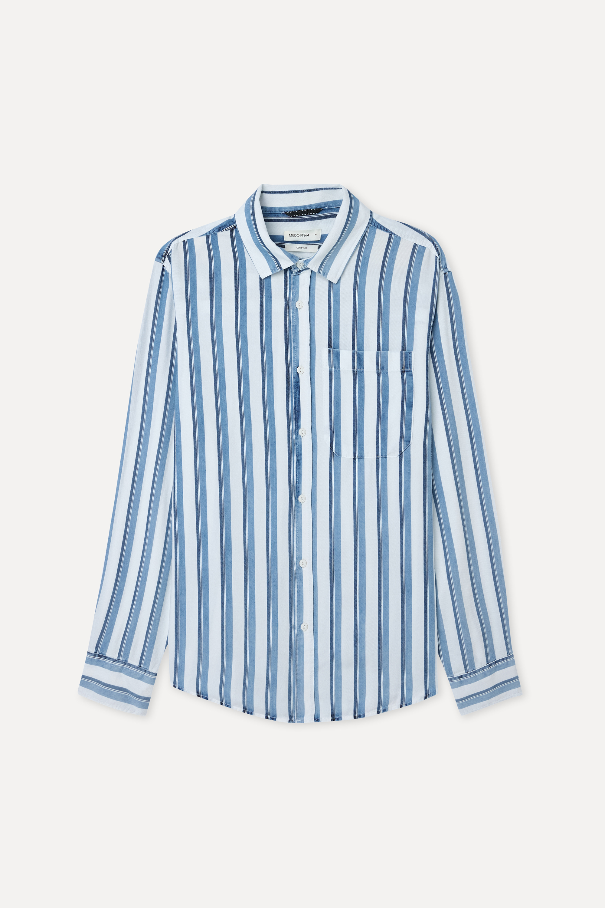 ÇİZGİLİ COMFORT FIT UZUN KOLLU GÖMLEK