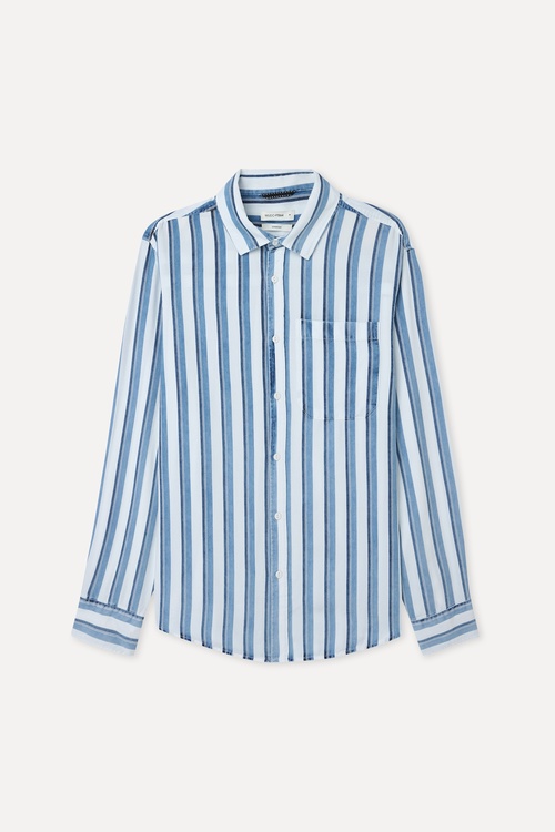 ÇİZGİLİ COMFORT FIT UZUN KOLLU GÖMLEK