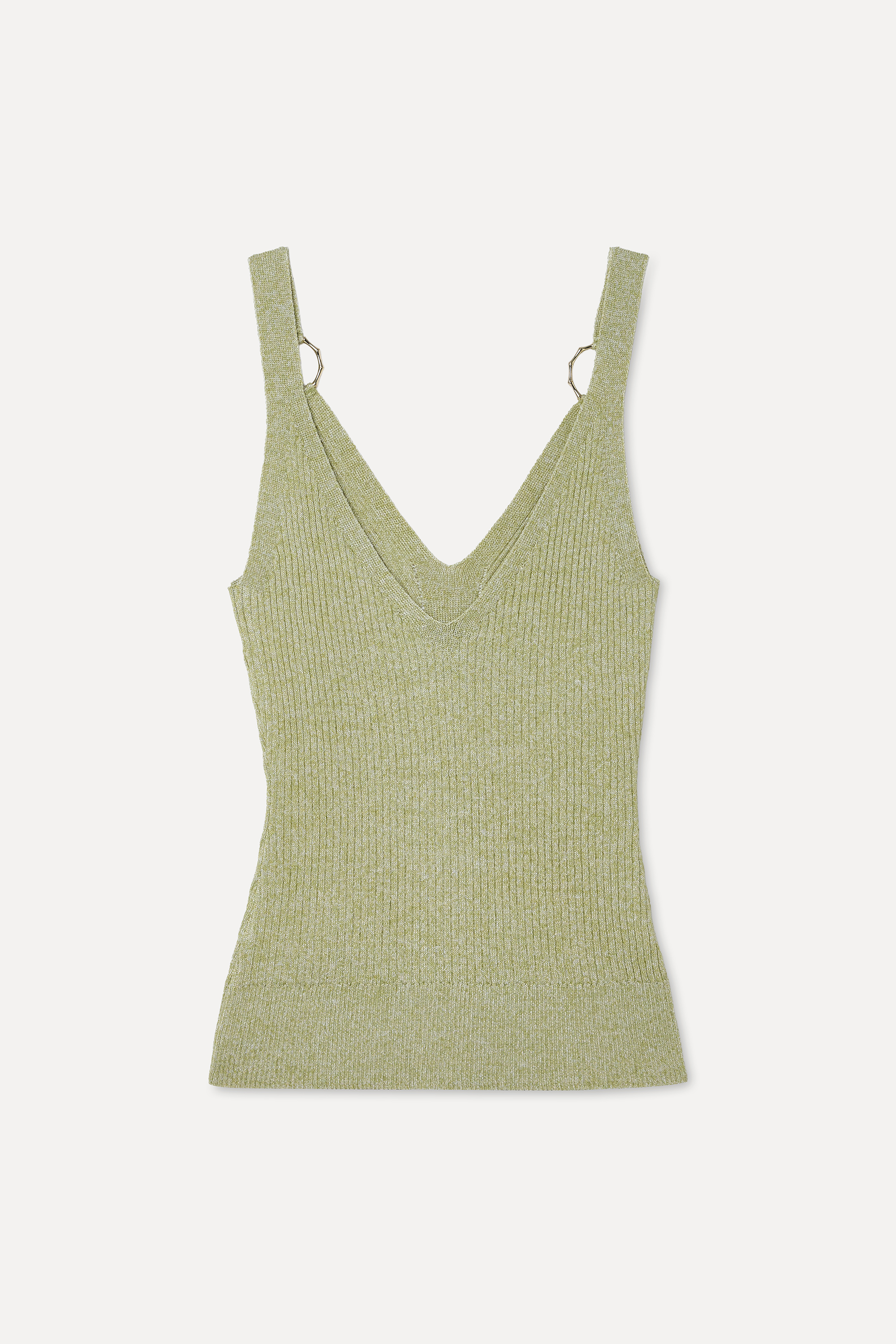 SİMLİ V YAKA KOLSUZ TRİKO KAZAK