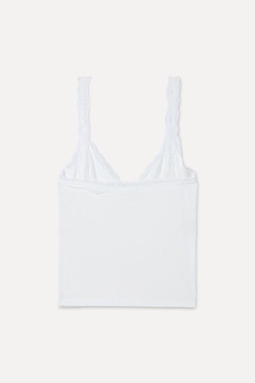 DANTELLİ FITTED AÇIK YAKA ATLET