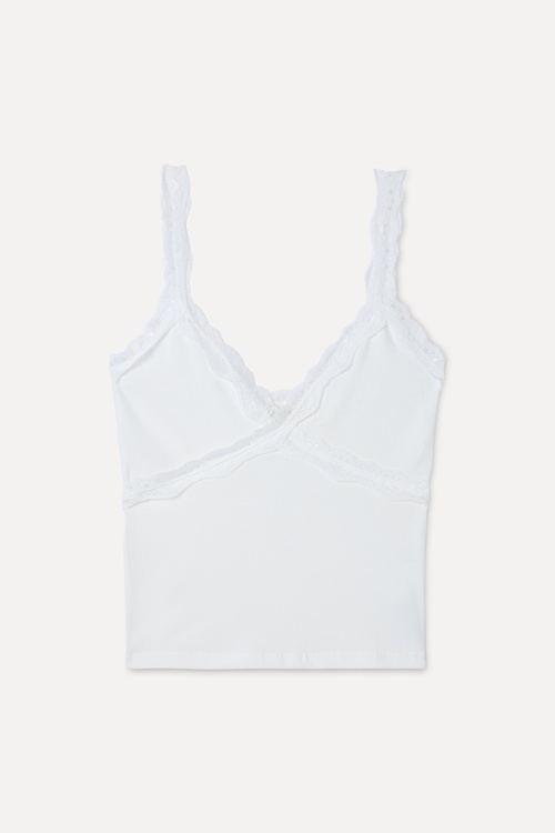 DANTELLİ FITTED AÇIK YAKA ATLET