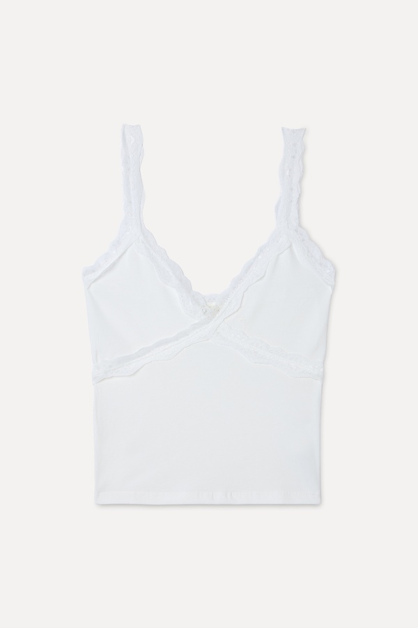 DANTELLİ FITTED AÇIK YAKA ATLET