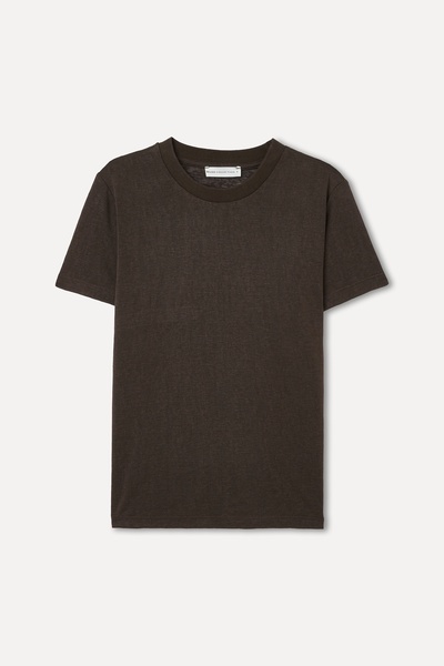 Mudo Kadın Kahverengi Bisiklet Yaka T-Shirt