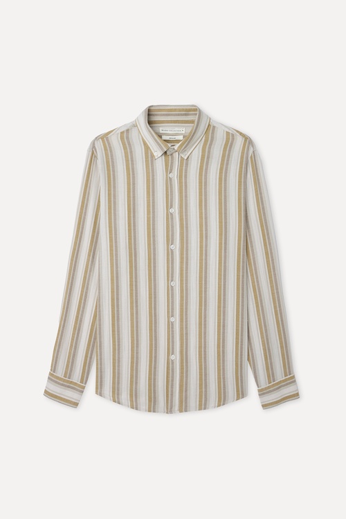 ÇİZGİLİ REGULAR FIT UZUN KOLLU GÖMLEK