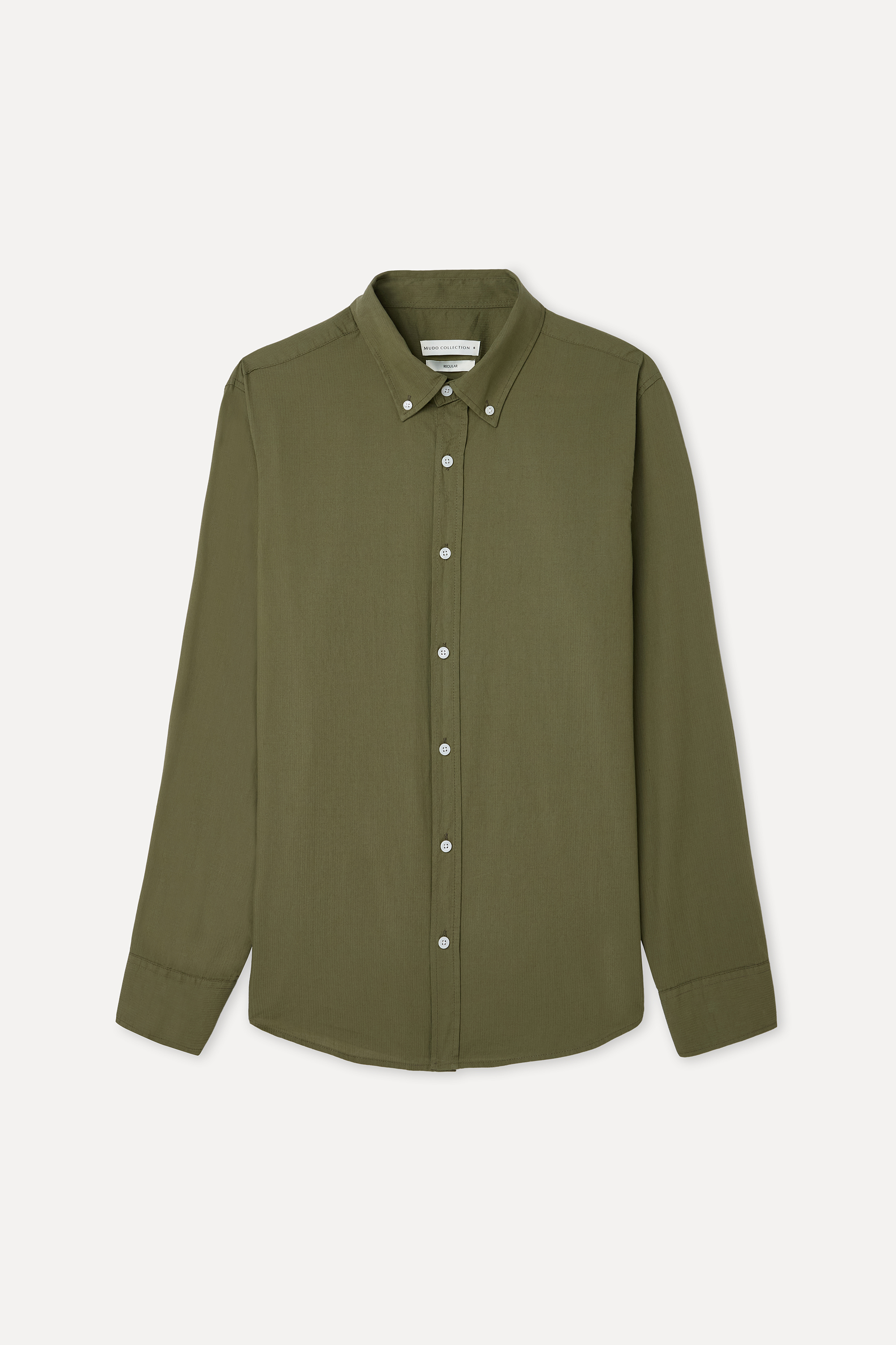 ARMÜRLÜ REGULAR FIT UZUN KOLLU GÖMLEK