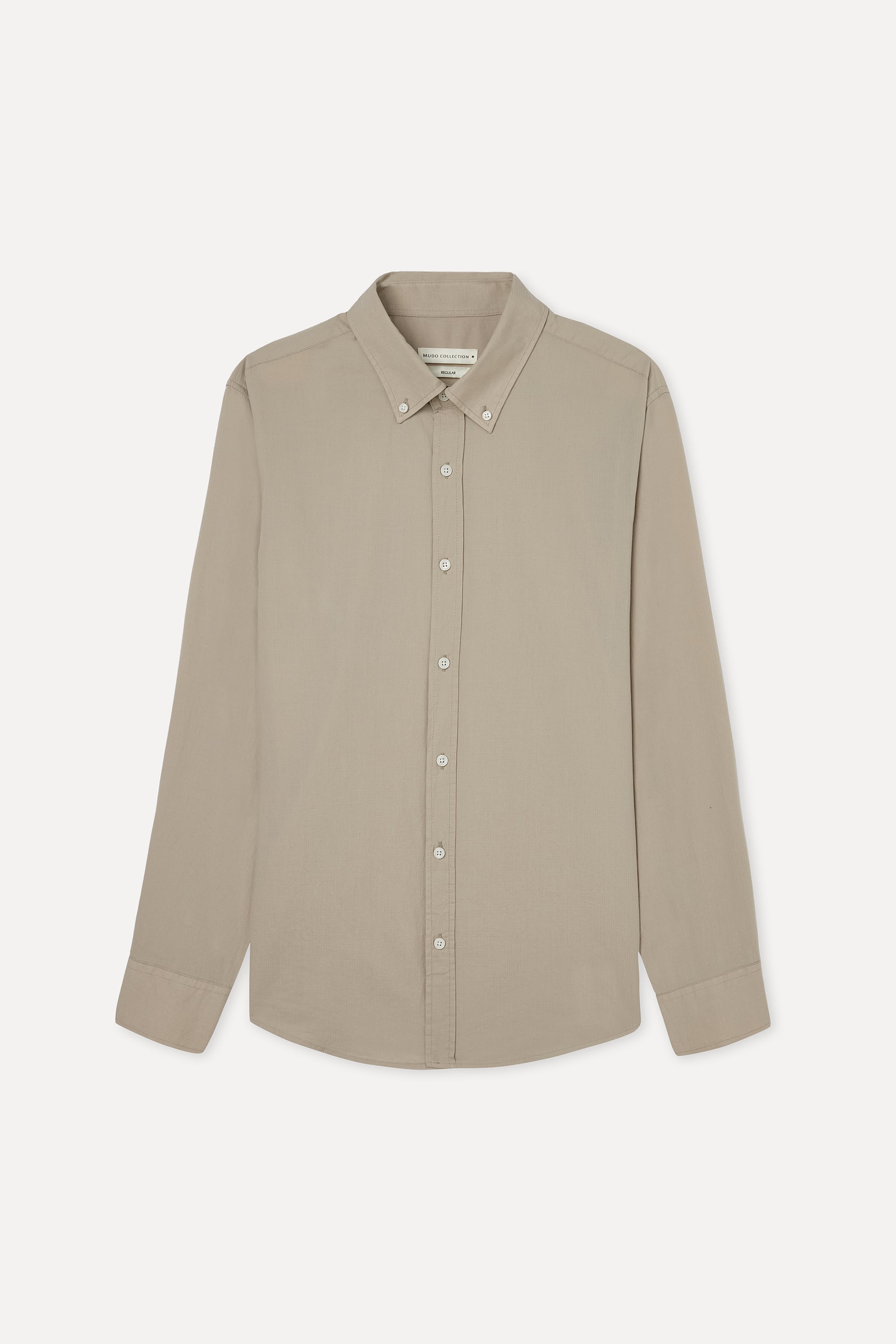 ARMÜRLÜ REGULAR FIT UZUN KOLLU GÖMLEK