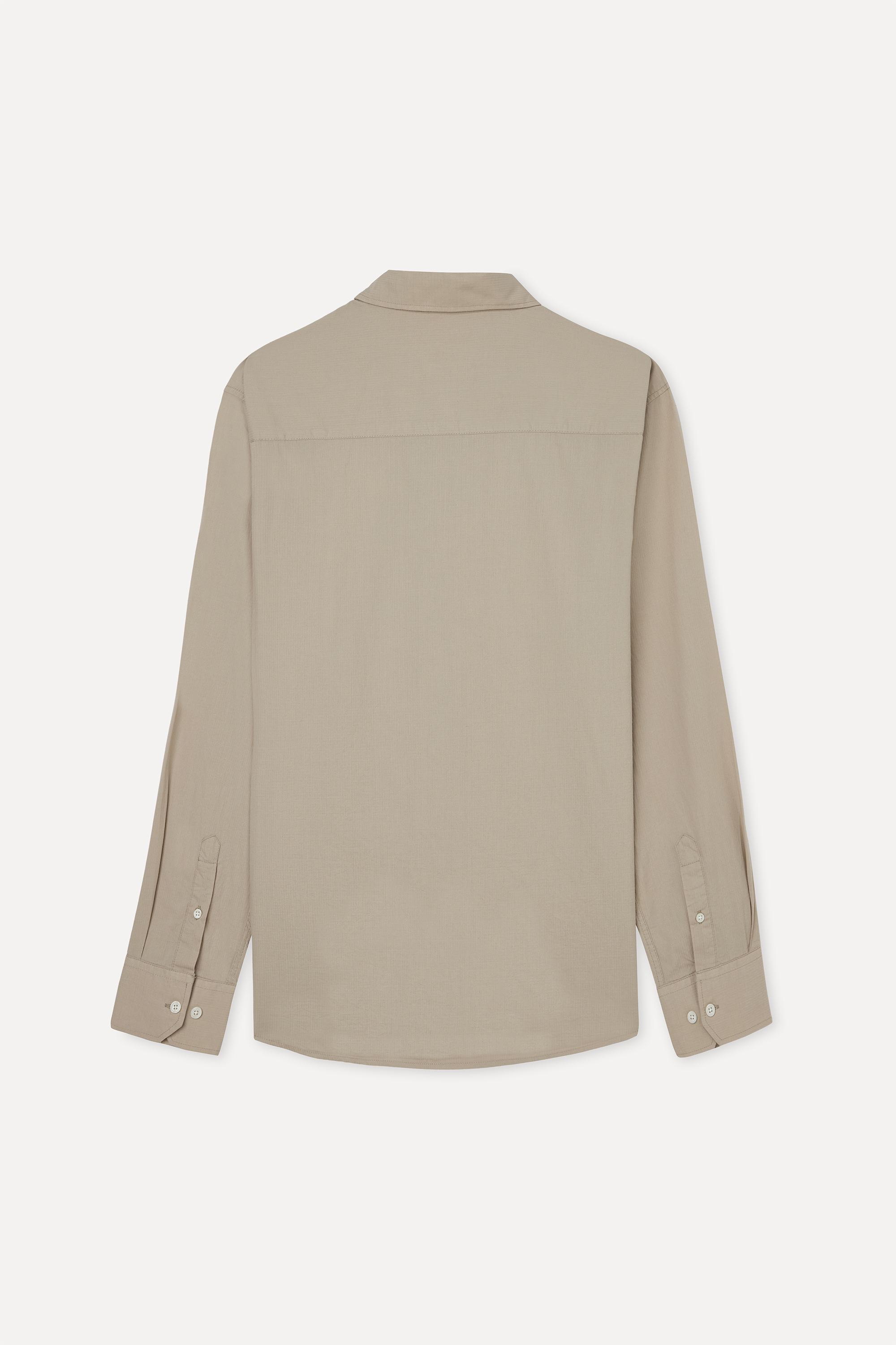 ARMÜRLÜ REGULAR FIT UZUN KOLLU GÖMLEK