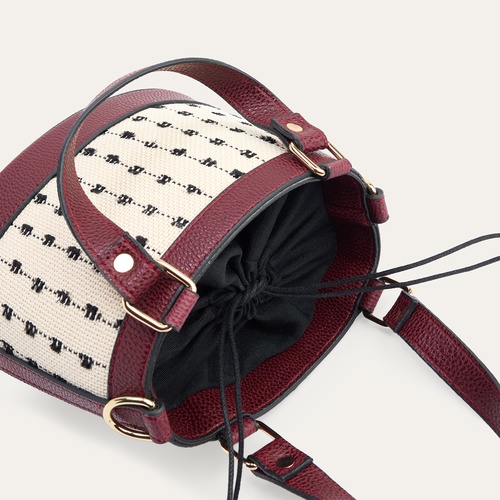 DESENLİ BUCKET OMUZ ÇANTASI