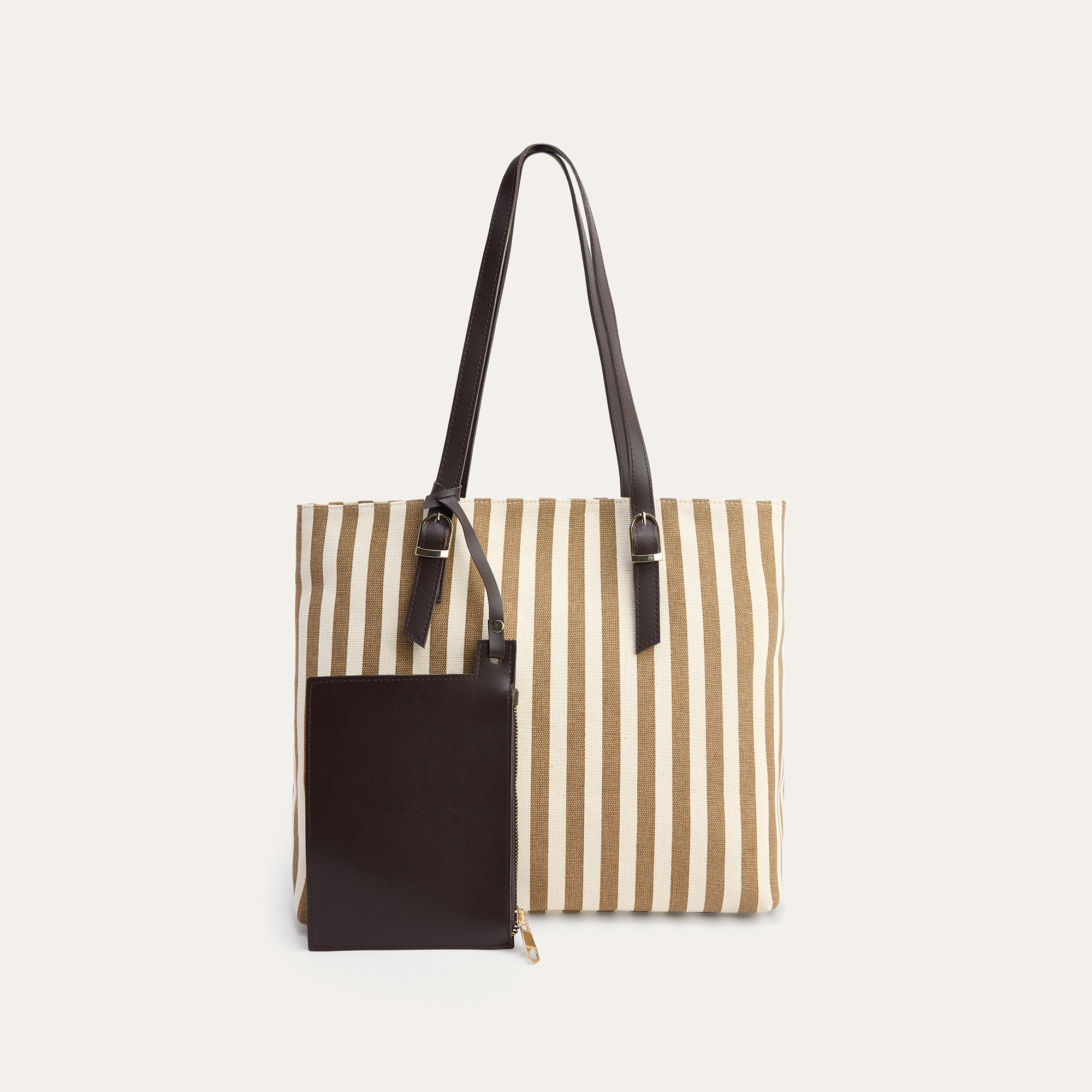 ÇİZGİLİ CÜZDANLI EL ÇANTASI